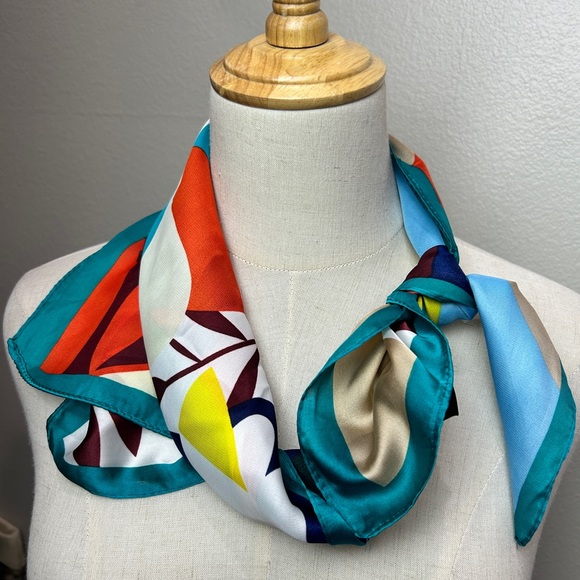 MULTI PATTERN SILKY NECK SCARF- 5 Different Styles, PICK ONE! - Picture 3 of 5